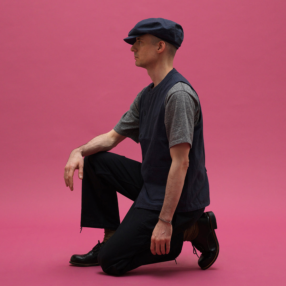 Cotton Linen Gilet 【OR-4314】