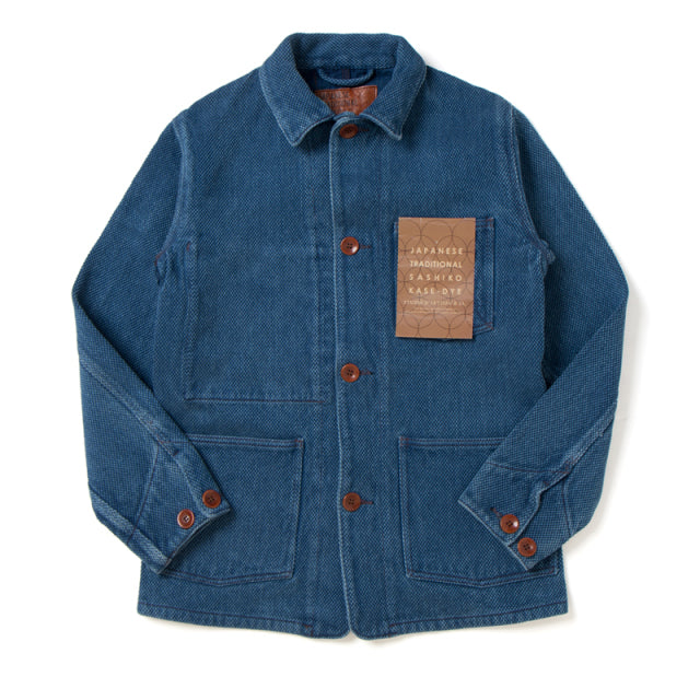 ユーズド刺し子カバーオール【4487U】