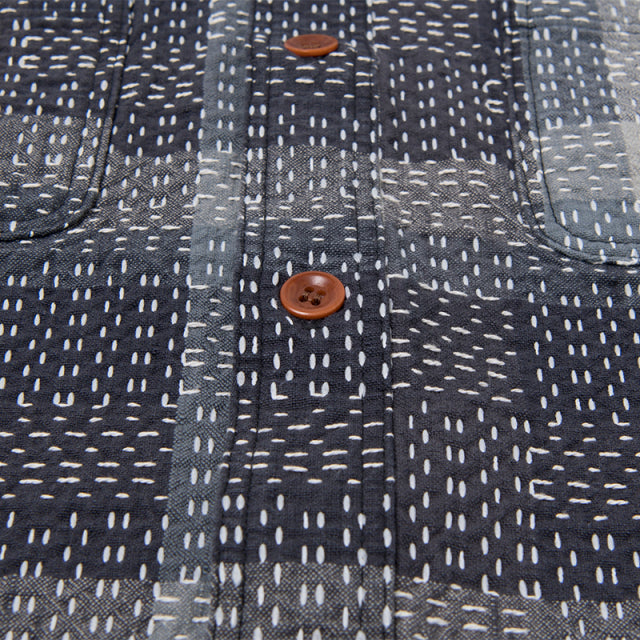 NORAGI SASHIKO カラーシャツ【5666】