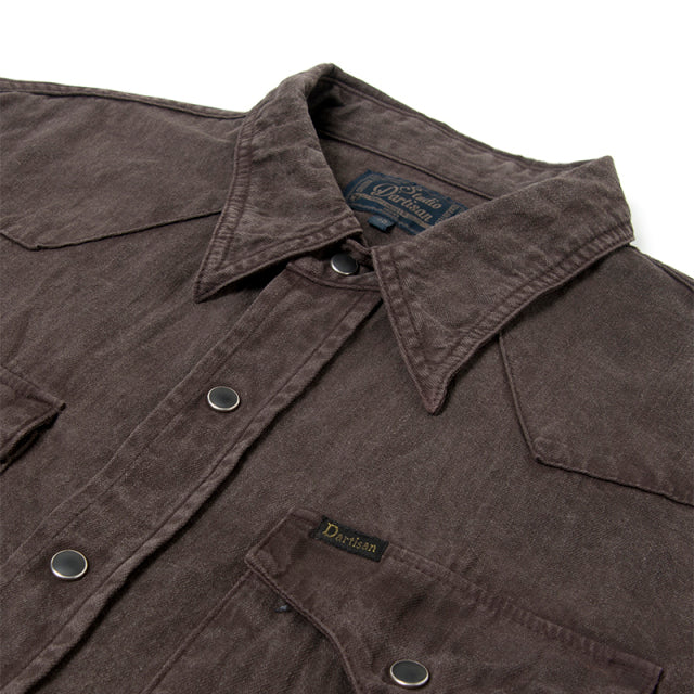 奄美泥染ウエスタンシャツ【5671】