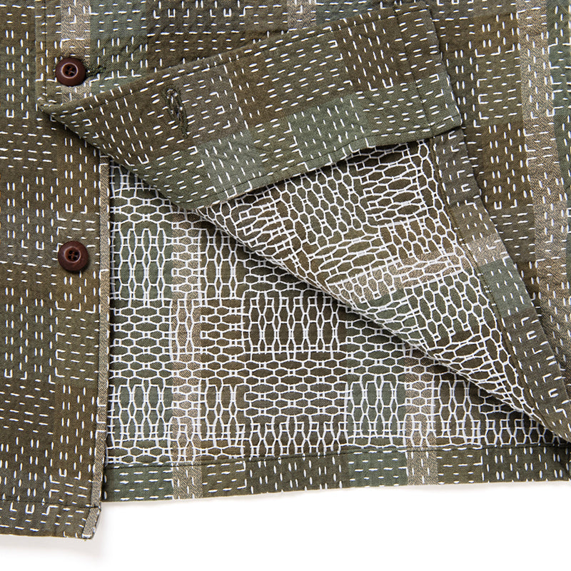 NORAGI ARMY SASHIKO 半袖シャツ【5719】