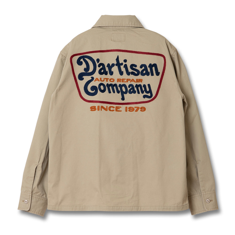【美品】studio D'ARTISAN 刺繍 長袖ワークシャツ M ベージュ 刺繍ワークシャツ【5733】 – STUDIO D'ARTISAN ONLINE STORE