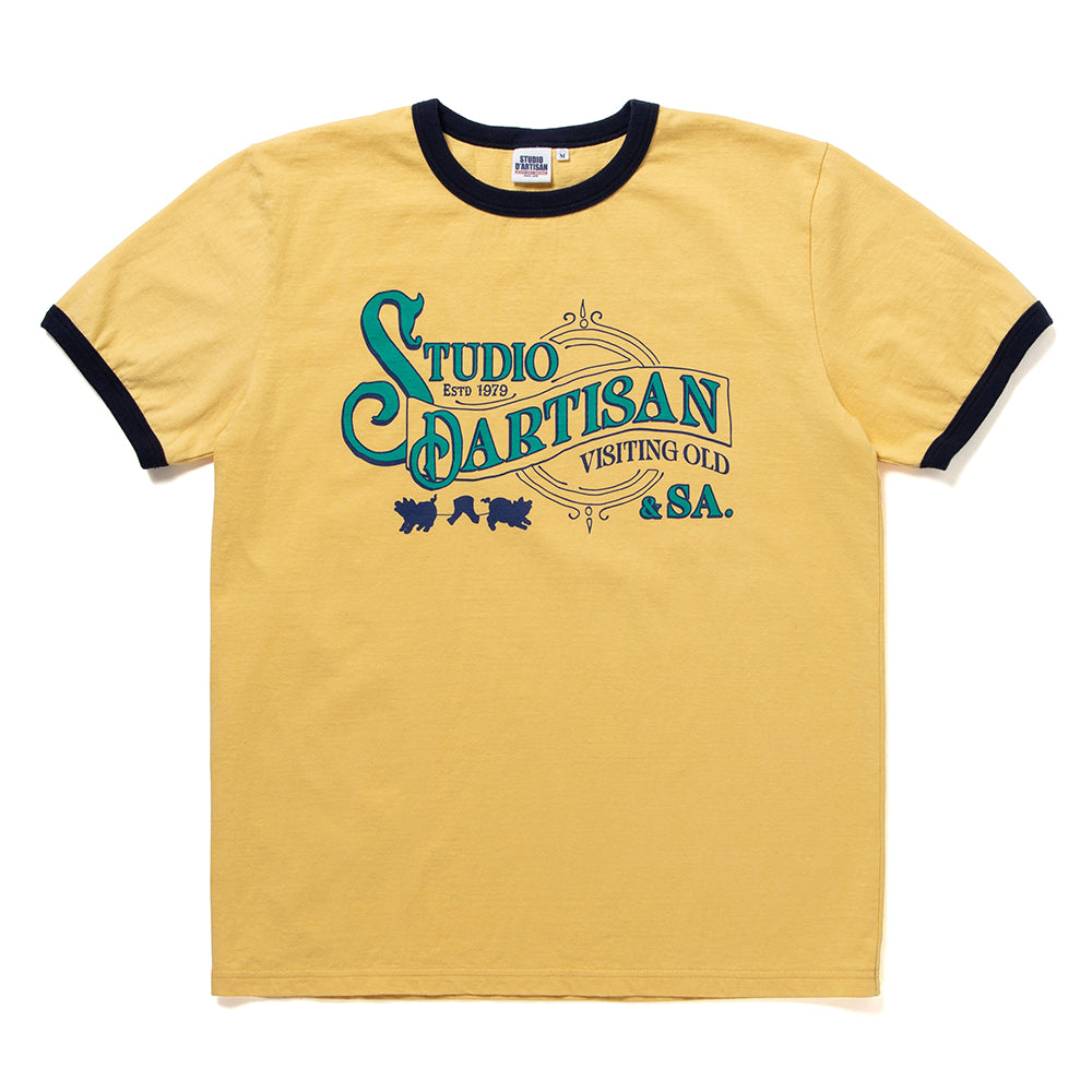 プリントリンガーTシャツ【8177】