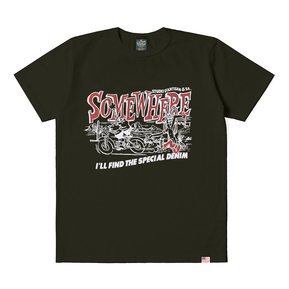 USAコットンプリントTシャツ【8181B】