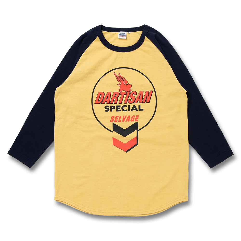 ラグラン7分袖Tシャツ【8196A】