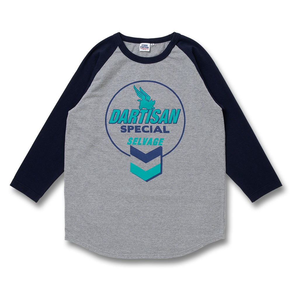 ラグラン7分袖Tシャツ【8196A】