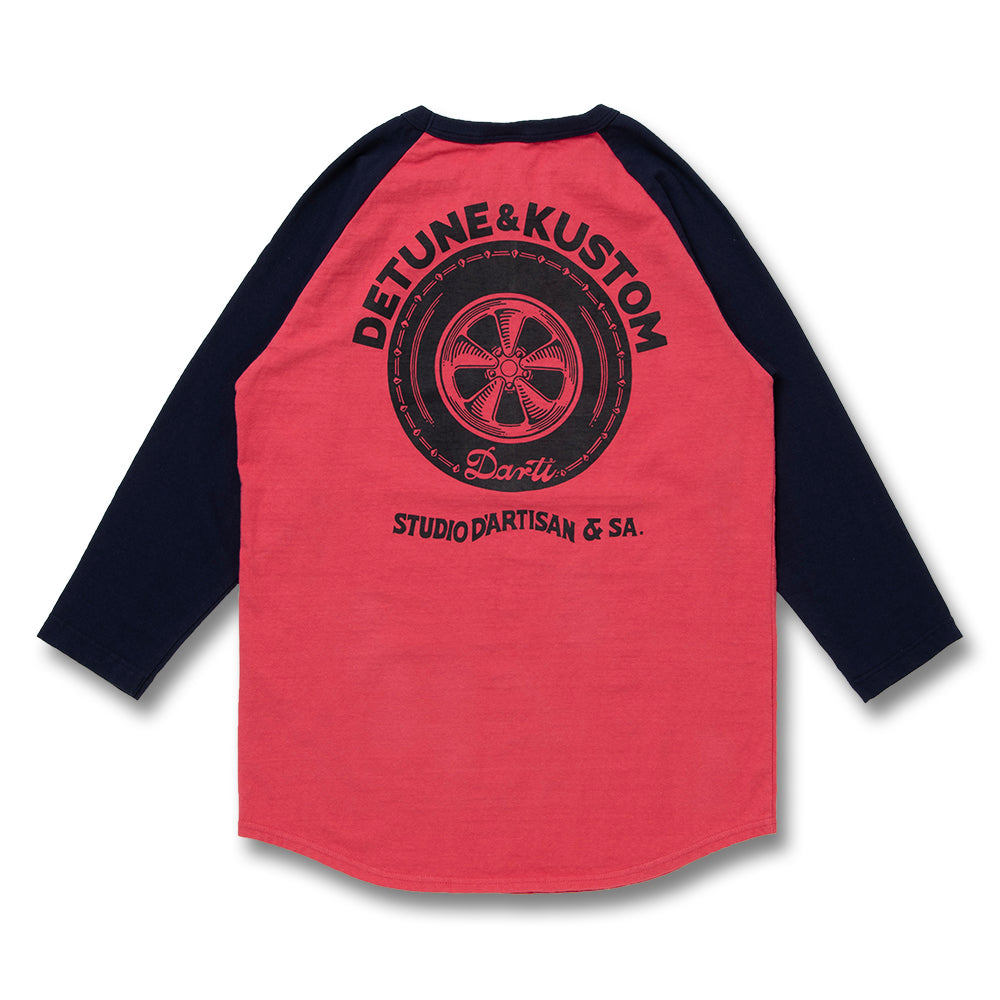 ラグラン7分袖Tシャツ【8196B】