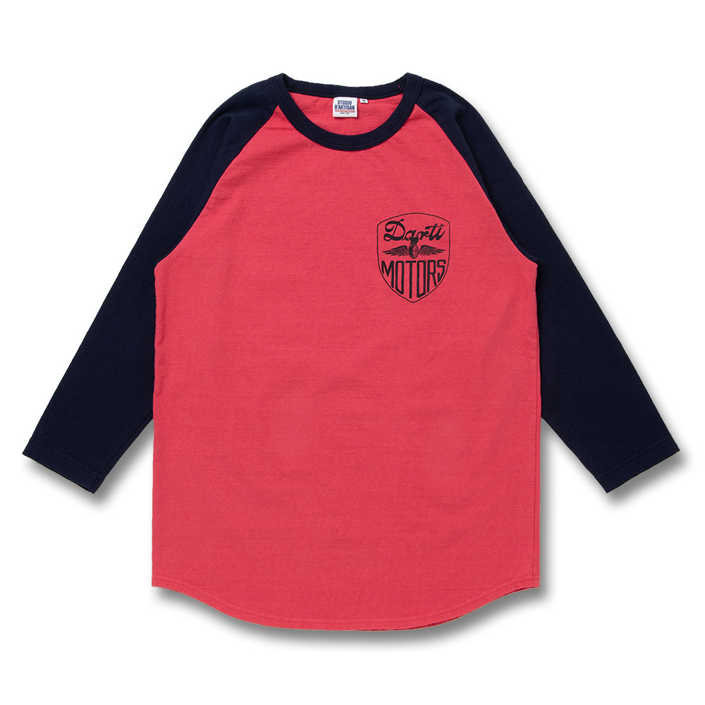 ラグラン7分袖Tシャツ【8196B】