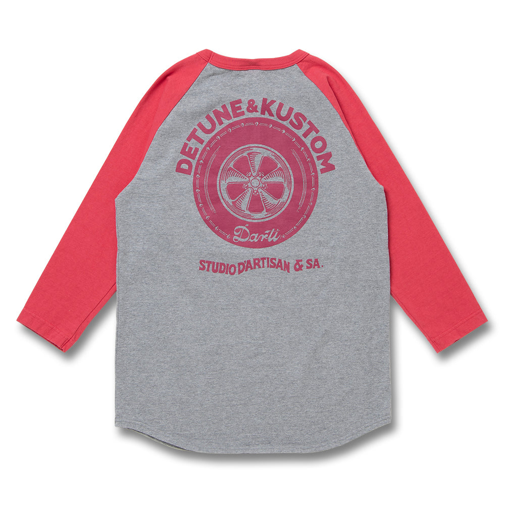 ラグラン7分袖Tシャツ【8196B】