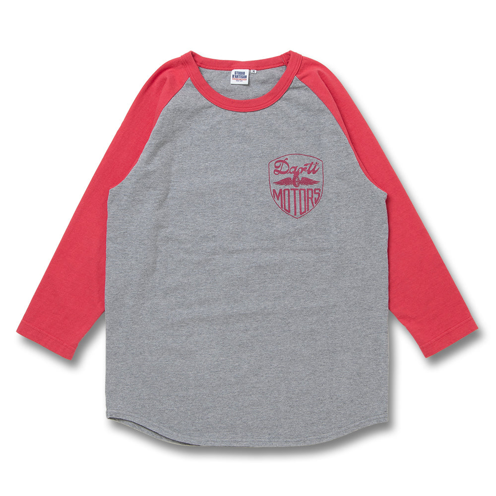 ラグラン7分袖Tシャツ【8196B】