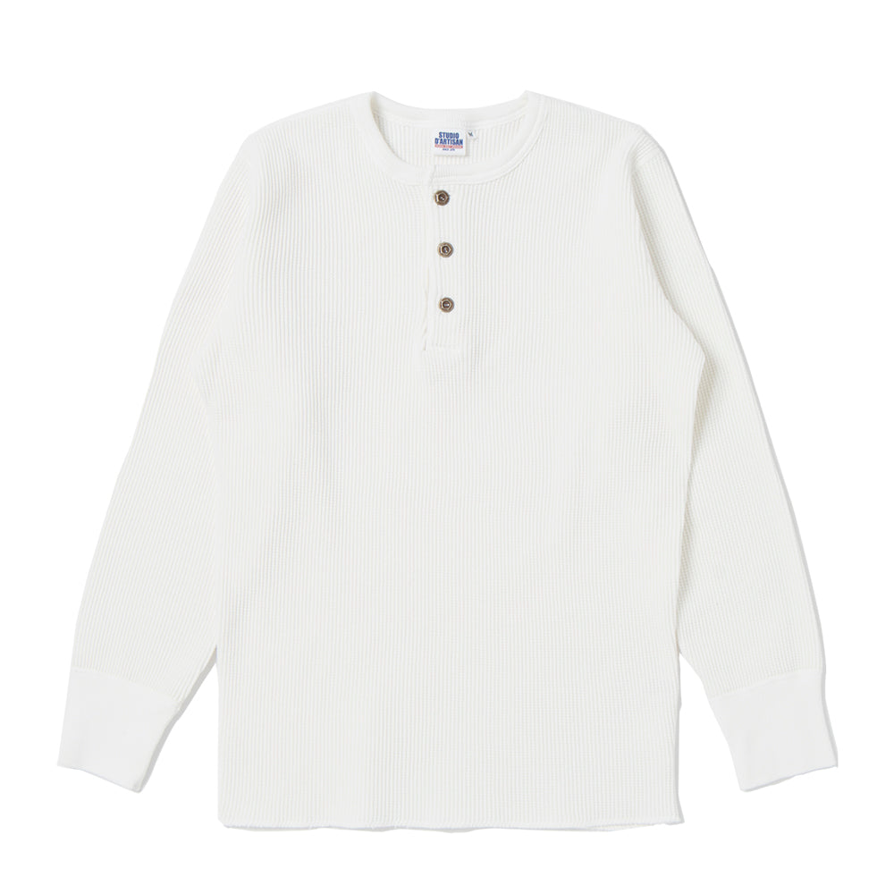 ヘビーサーマルヘンリー長袖Tシャツ【9937】