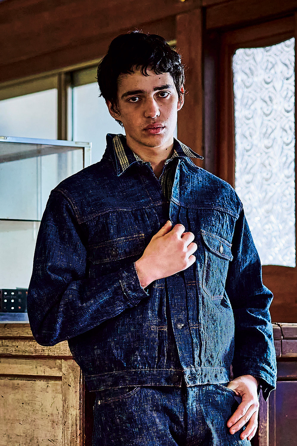 双藍デニムジャケット【D4603】