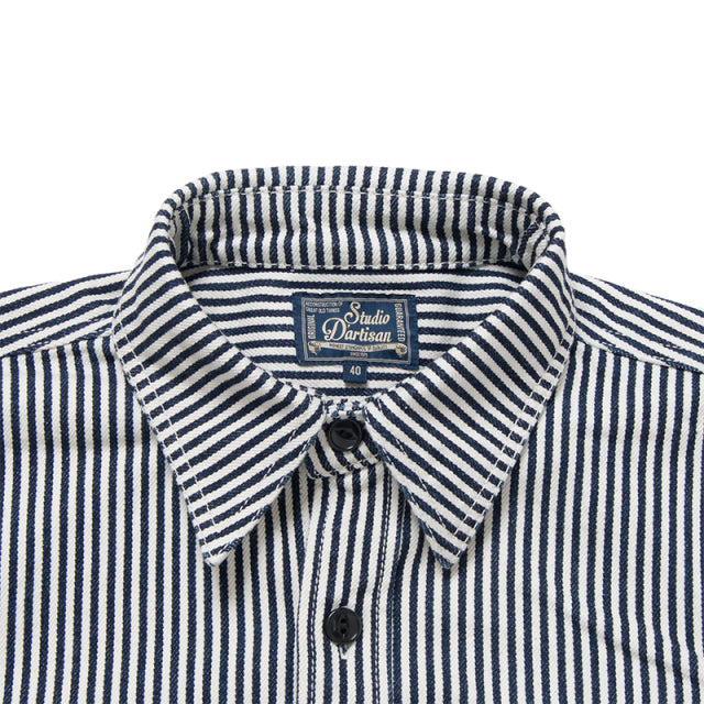 14ozヒッコリーワークシャツ【D5335H】