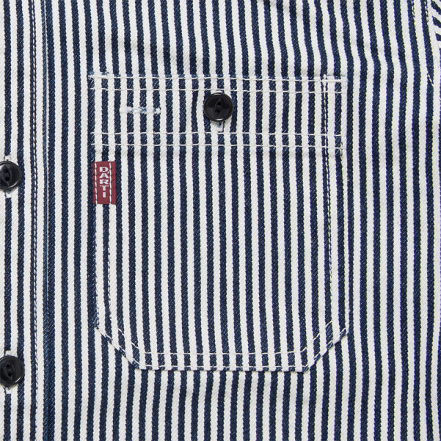 14ozヒッコリーワークシャツ【D5335H】