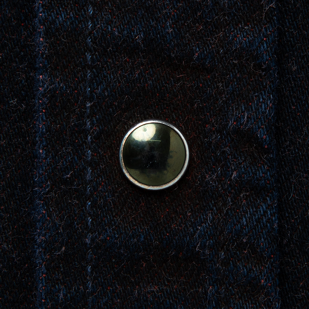 ベンガラ染めデニムウエスタンシャツ【D5727】