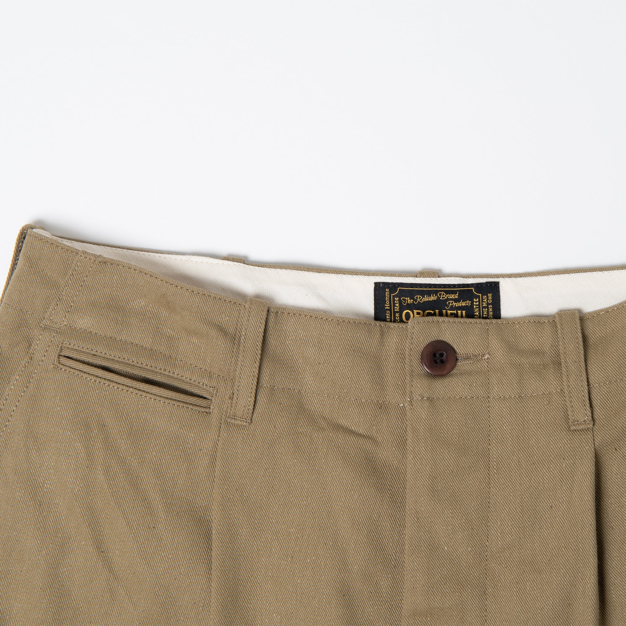 Waste Cotton Wide Trousers【OR-1133】