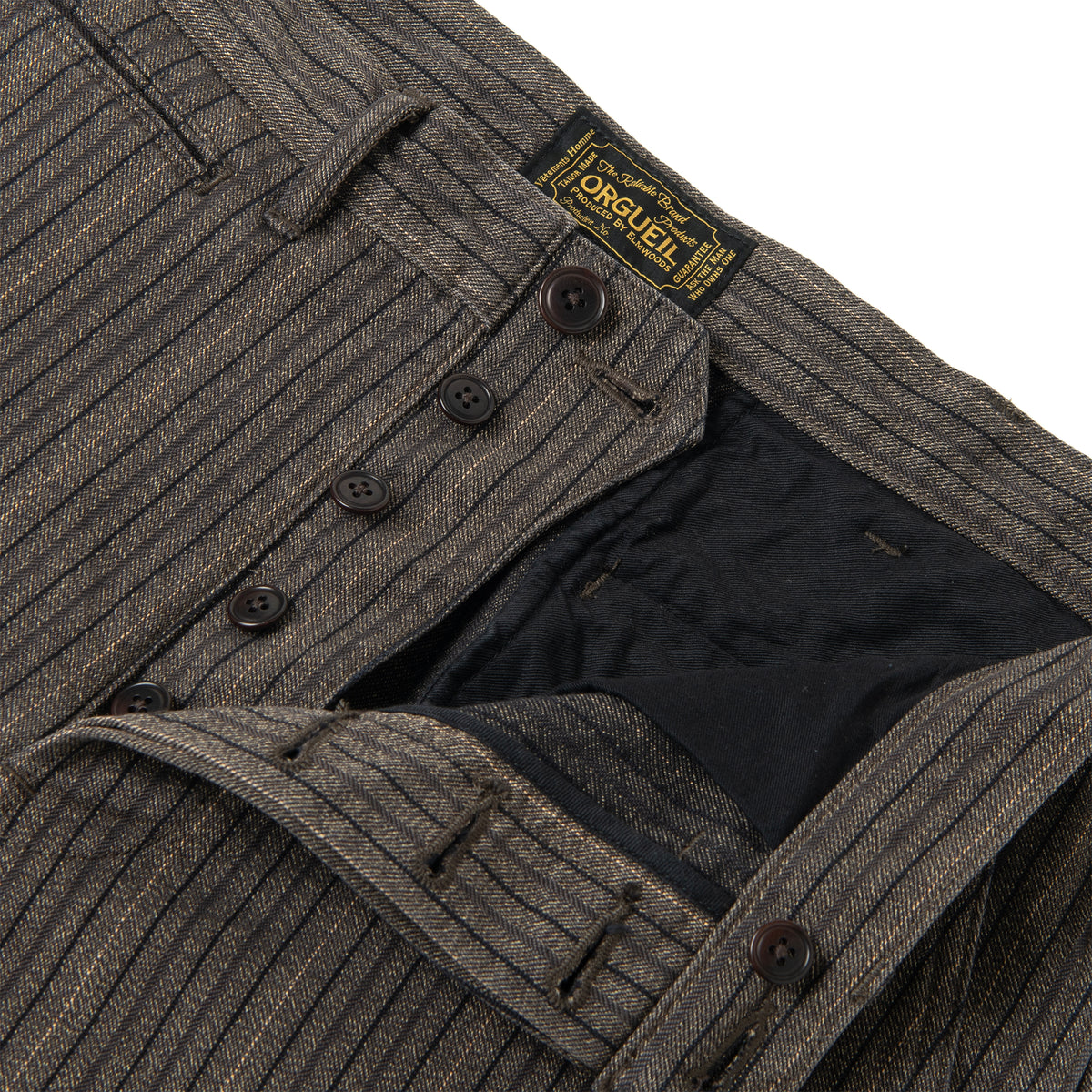 Garment-Dyed Stripe Trousers【OR-1138】