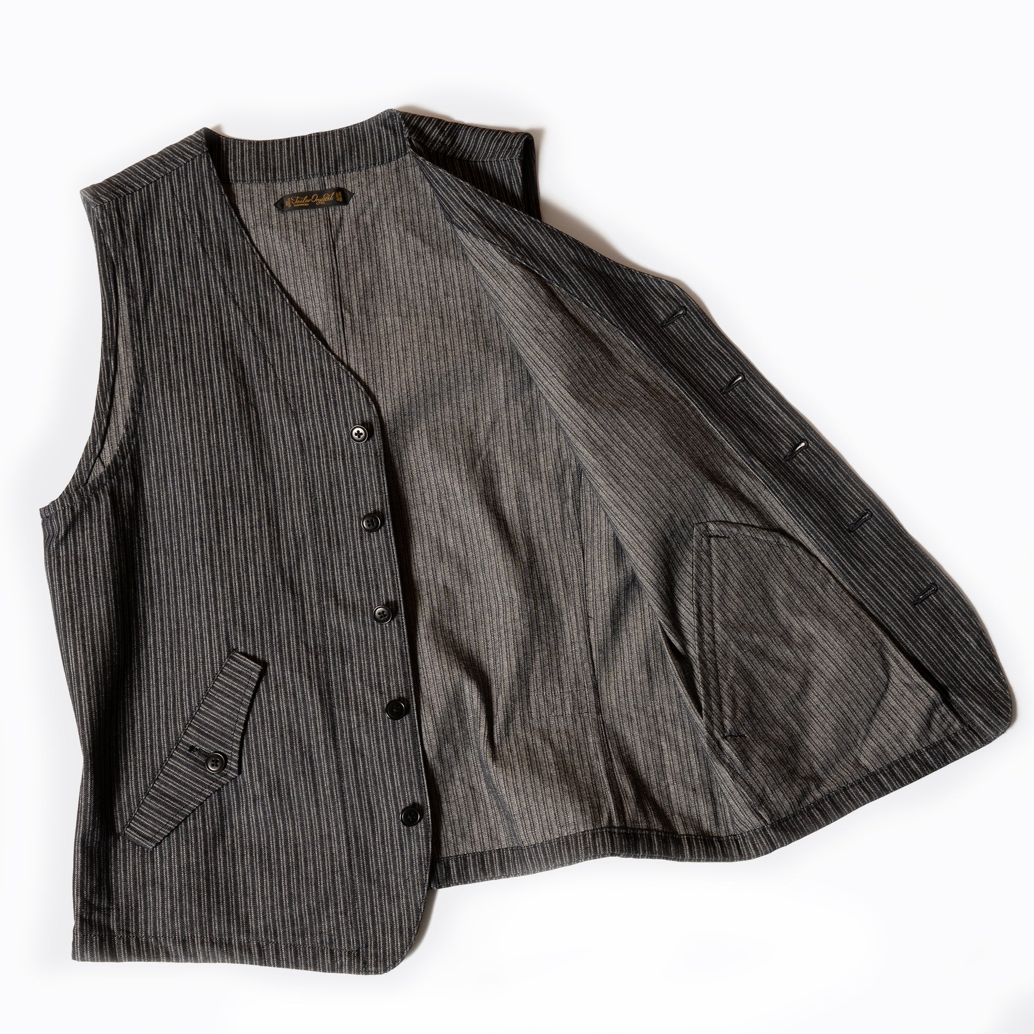 【Pre-order】Indigo Dobby Gilet【OR-4326】