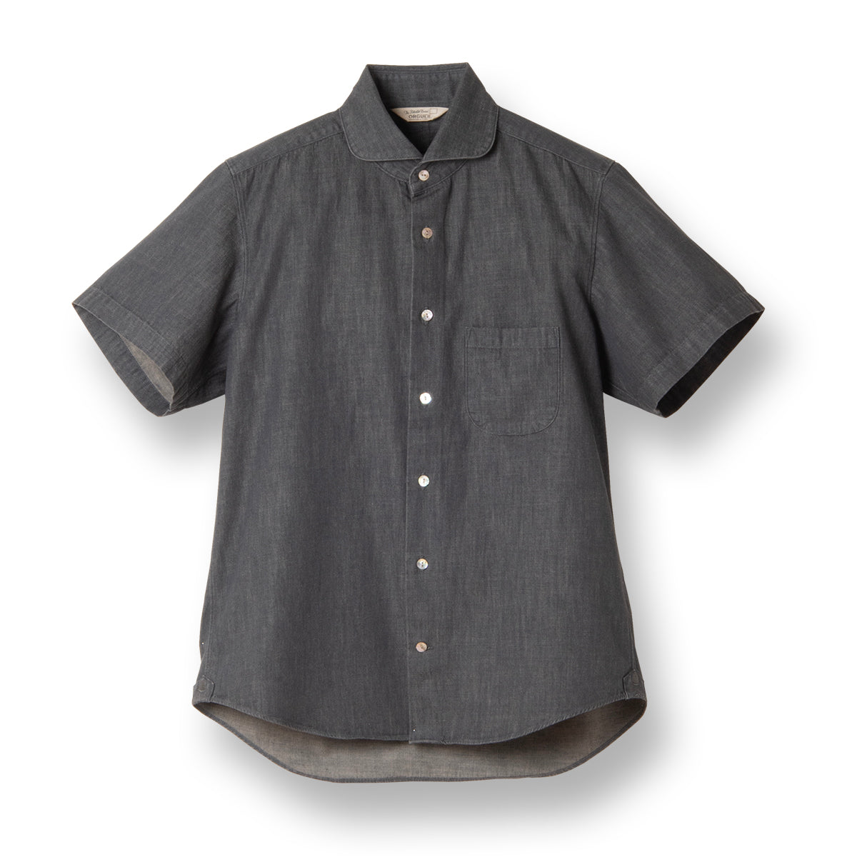 Denim Windsor Collar Short Sleeve Shirt【OR-5109S】