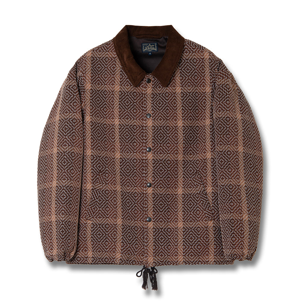 柿渋野良着刺し子コーチジャケット【4618】 – STUDIO D'ARTISAN ONLINE