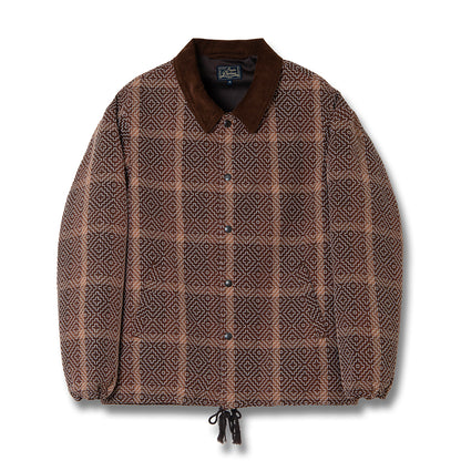 柿渋野良着刺し子コーチジャケット【4618】