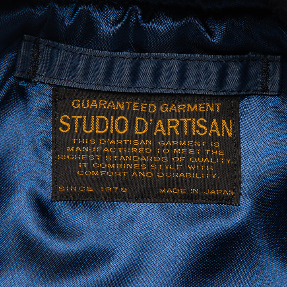 d*7様 STUDIO D'ARTISAN インディゴジャカード　中綿ジャケット stu-763-d.jpg