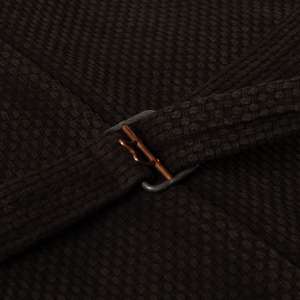 奄美大島泥染刺し子ベスト【4637】