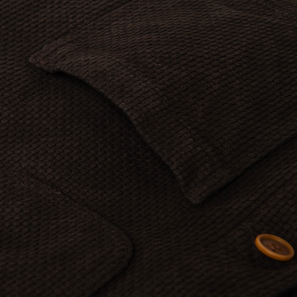 奄美大島泥染刺し子ベスト【4637】