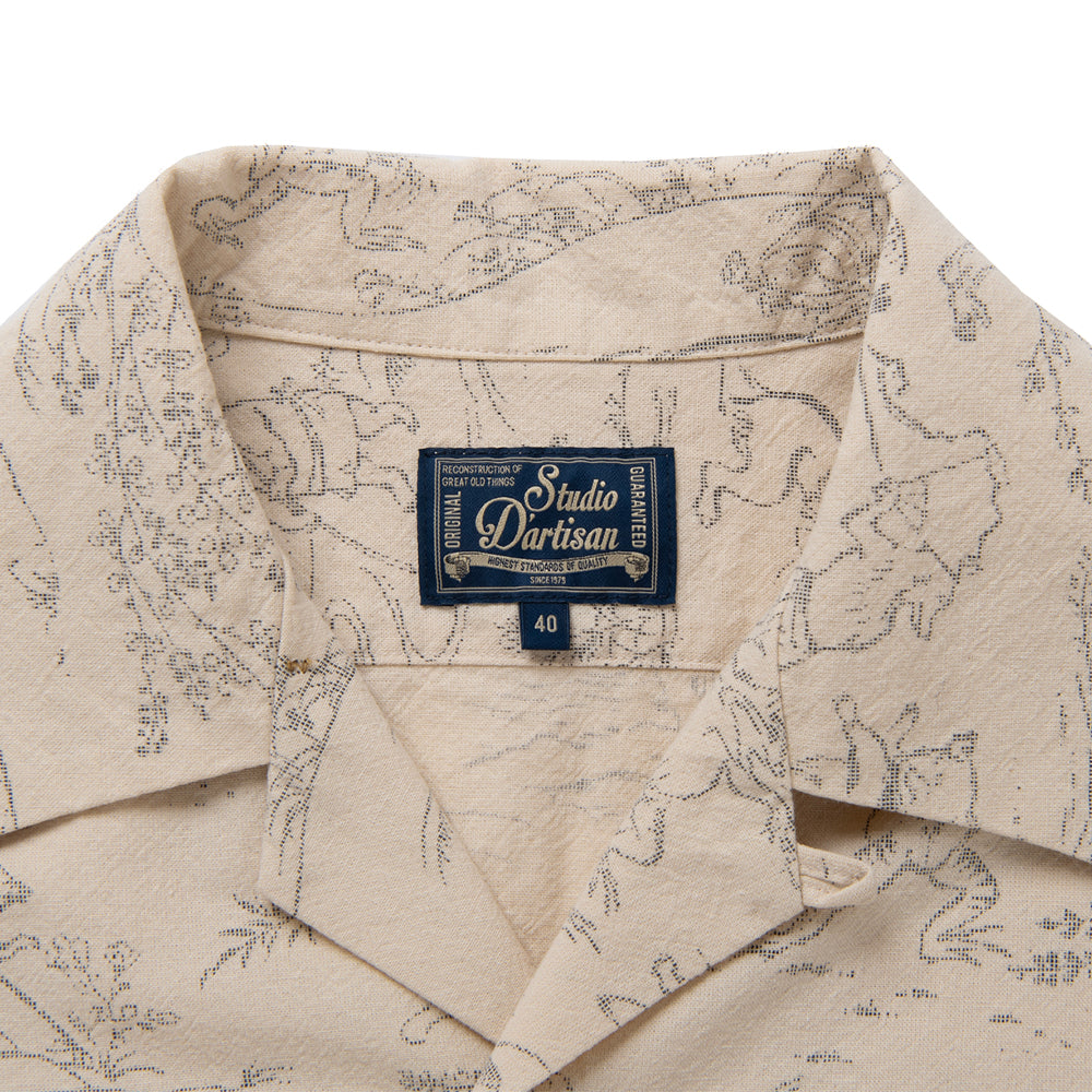 鳥獣戯画オープンシャツ【5736】 – STUDIO D'ARTISAN ONLINE STORE