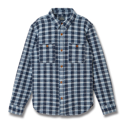 インディゴ野良着長袖シャツ【5737】
