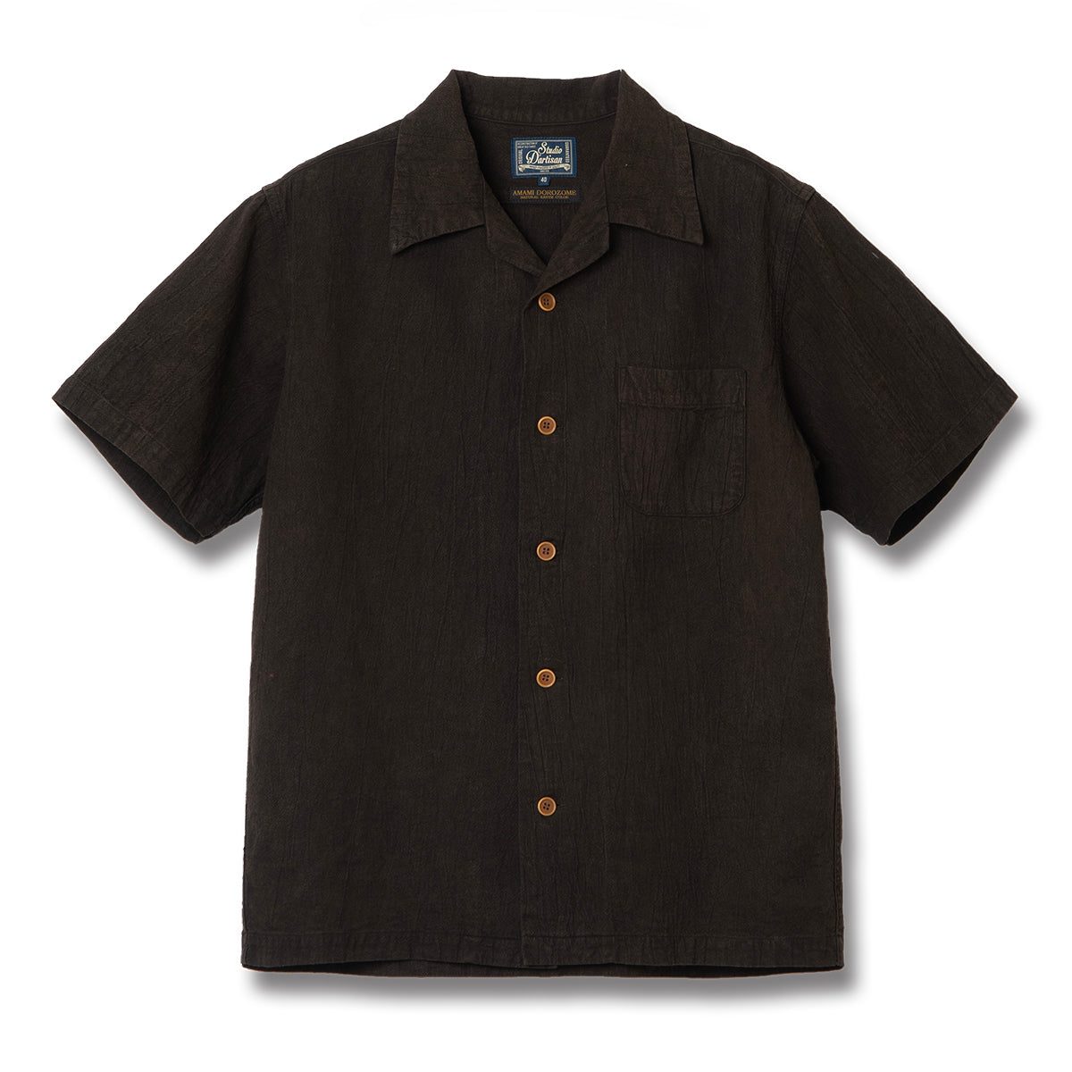 奄美大島泥染半袖シャツ【5739】 – STUDIO D'ARTISAN ONLINE STORE