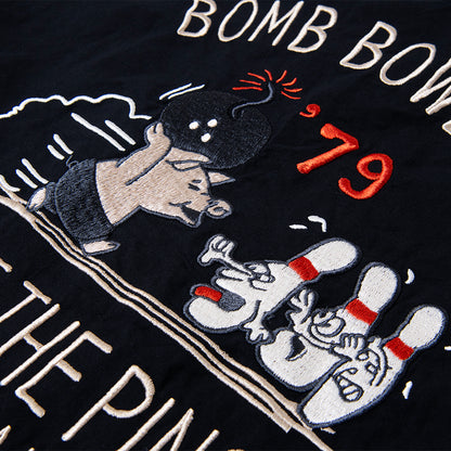 刺繍ボーリングシャツ【5743】