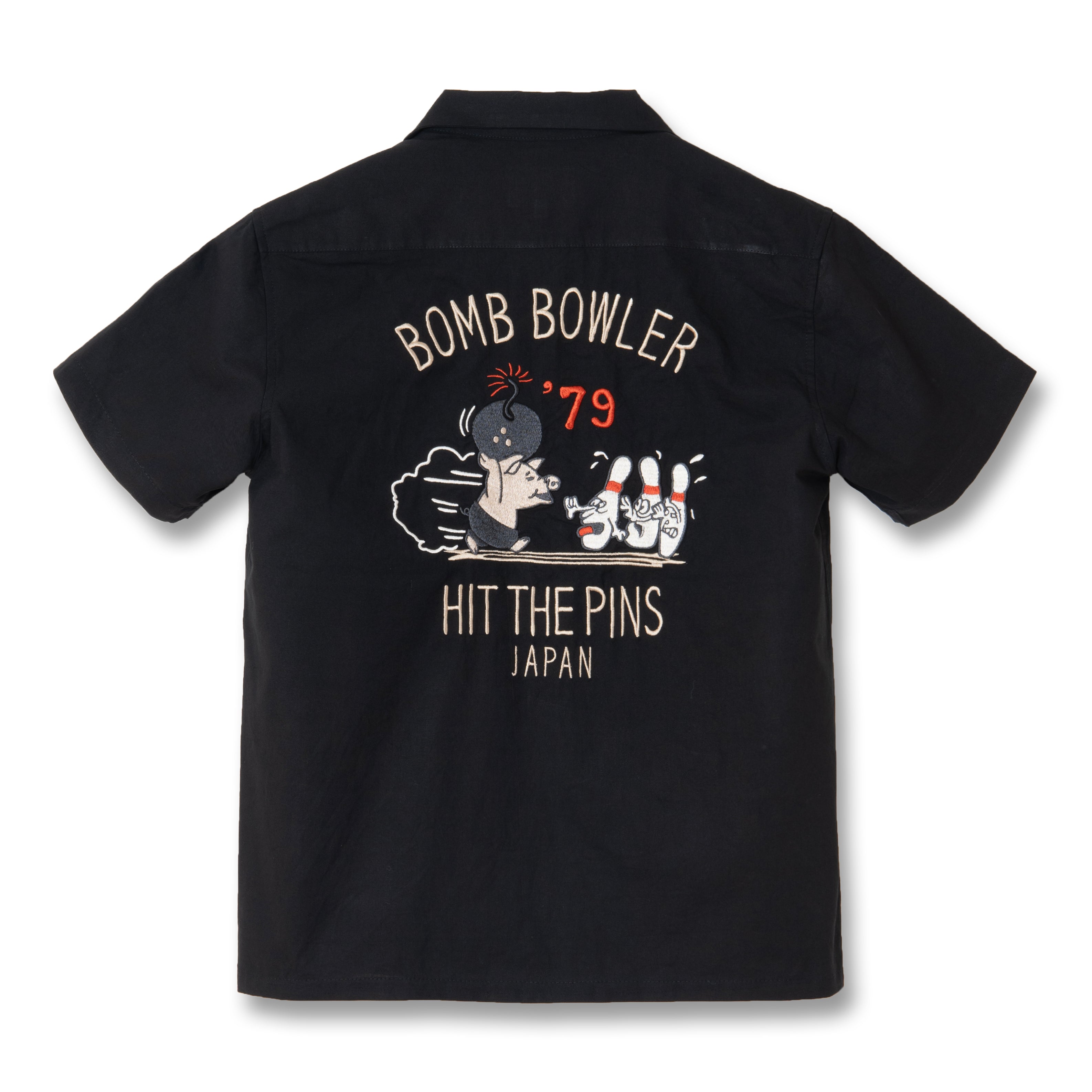 刺繍ボーリングシャツ【5743】