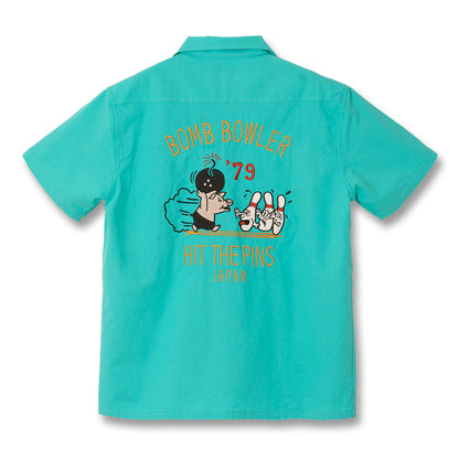 刺繍ボーリングシャツ【5743】