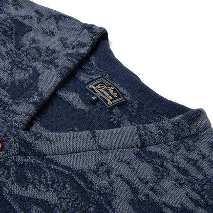 百豚カモフラージュニットカーディガン【8184】