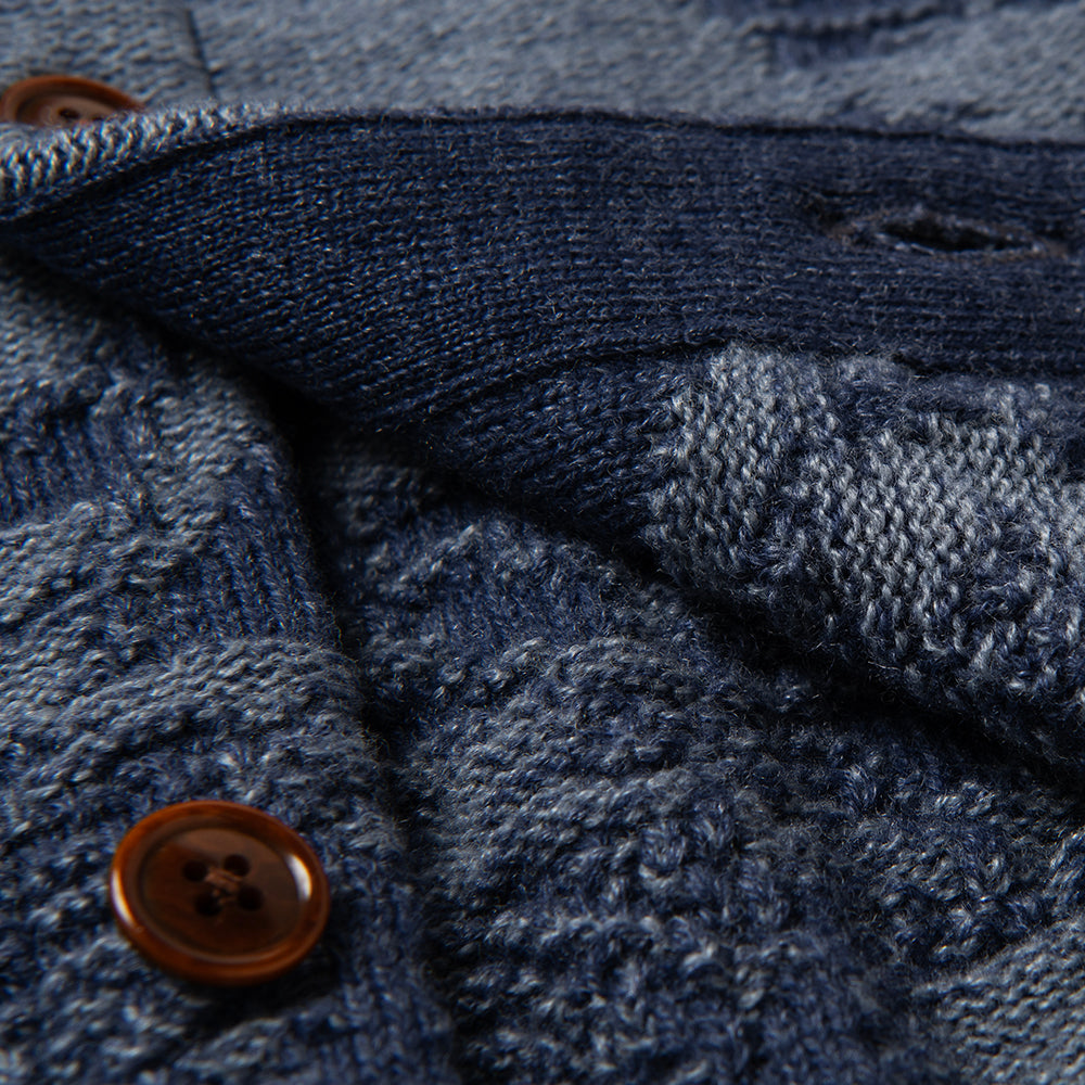 百豚カモフラージュニットカーディガン【8184】