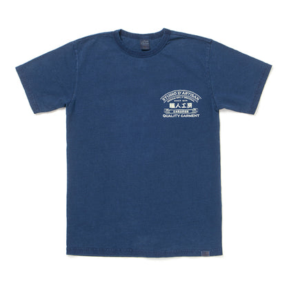 USAコットンインディゴＴシャツ【8097B】