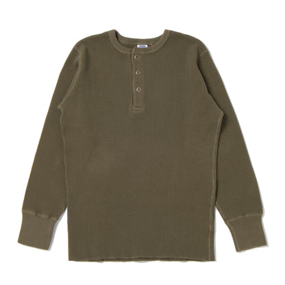 ヘビーサーマルヘンリー長袖Ｔシャツ【9937】