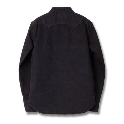 ベンガラ染めデニムウエスタンシャツ【D5727】