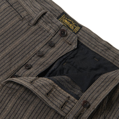 Garment-Dyed Stripe Trousers【OR-1138】