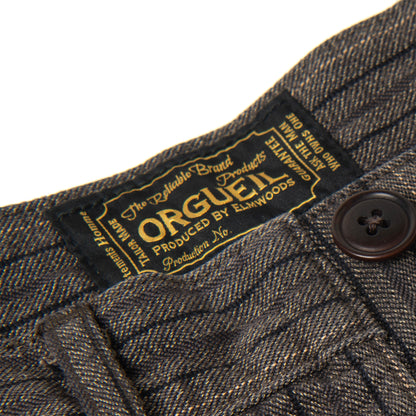 Garment-Dyed Stripe Trousers【OR-1138】
