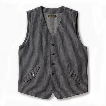 【Pre-order】Indigo Dobby Gilet【OR-4326】