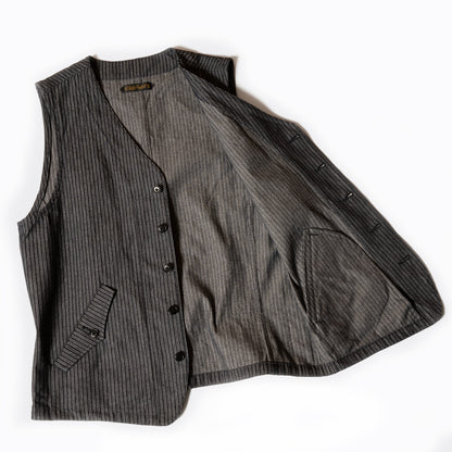 【Pre-order】Indigo Dobby Gilet【OR-4326】