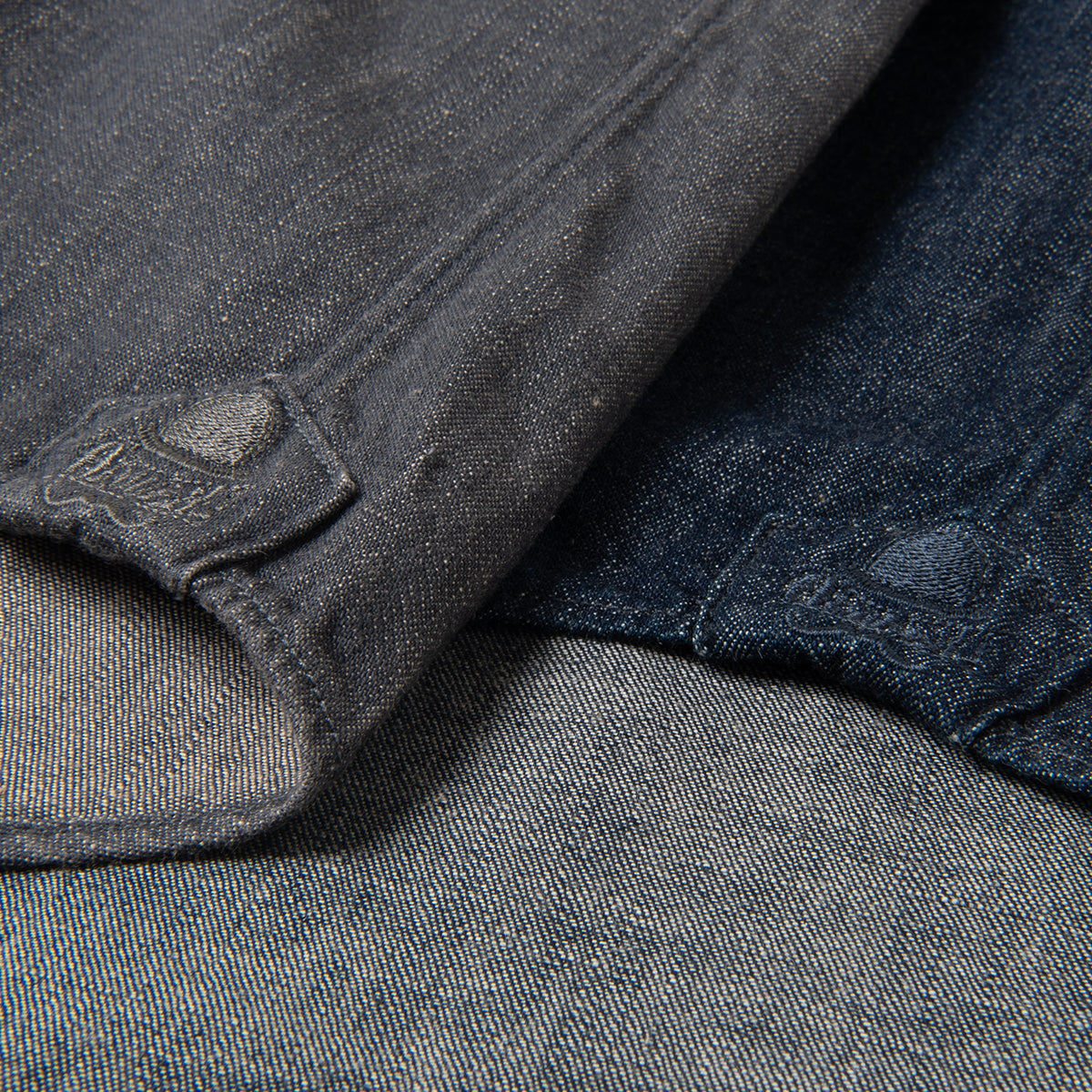 Denim Windsor Collar Short Sleeve Shirt【OR-5109S】