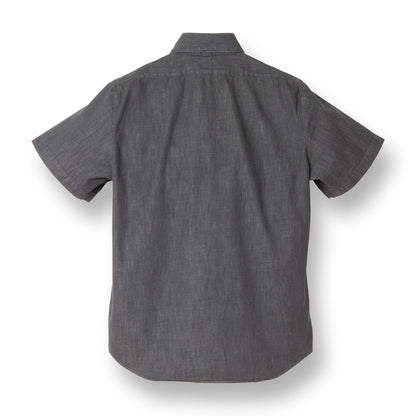 Denim Windsor Collar Short Sleeve Shirt【OR-5109S】